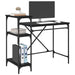 Birou Stejar Negru 105 x 50 x 90 cm Lemn compozit - WALTI WALTI