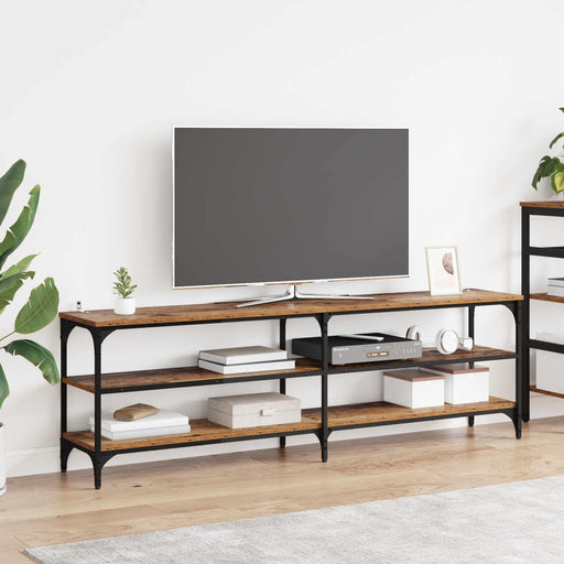 Cabinet TV Lemn Vechi 160 x 30 x 50 cm Lemn Ingineresc și Fier - WALTI WALTI
