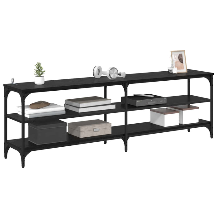 Cabinet TV Stejar Negru 160 x 30 x 50 cm - WALTI WALTI