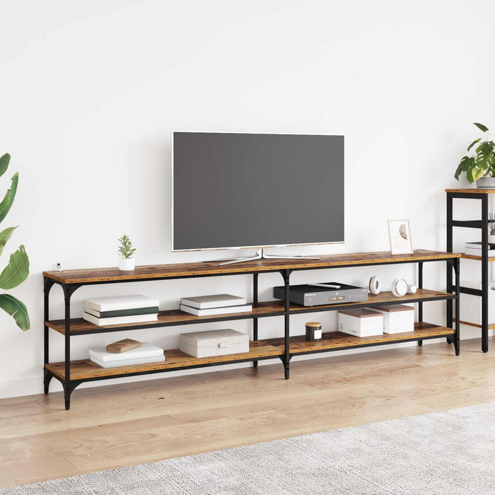 Cabinet TV Lemn Vechi 200 x 30 x 50 cm Lemn Ingineresc și Fier - WALTI WALTI