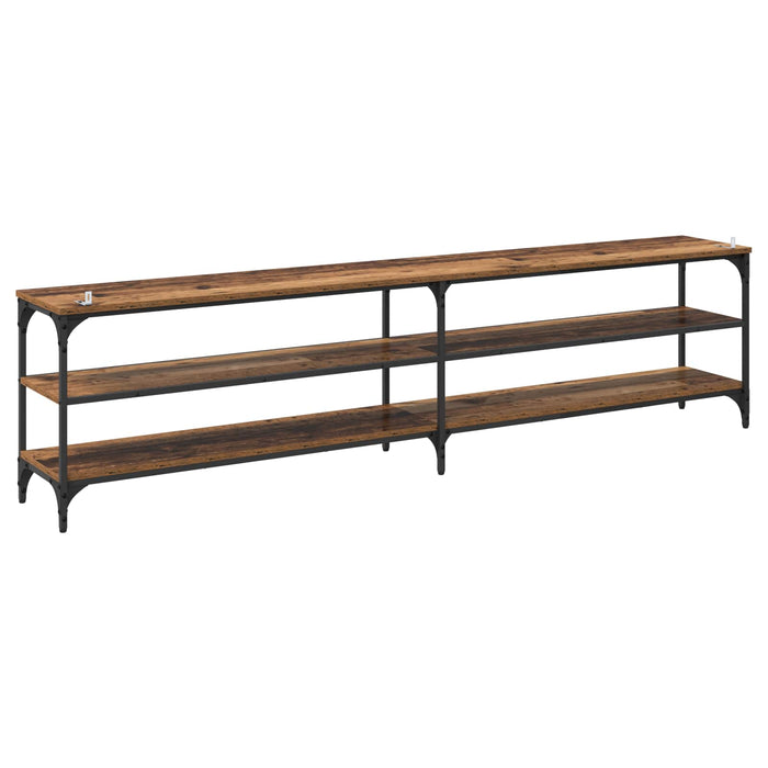 Cabinet TV Lemn Vechi 200 x 30 x 50 cm Lemn Ingineresc și Fier - WALTI WALTI