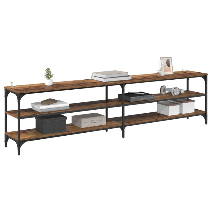 Cabinet TV Lemn Vechi 200 x 30 x 50 cm Lemn Ingineresc și Fier - WALTI WALTI