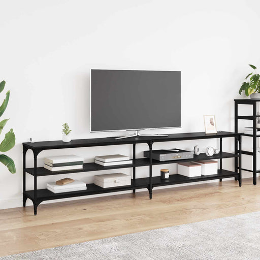 Cabinet TV Stejar Negru 200 x 30 x 50 cm - WALTI WALTI