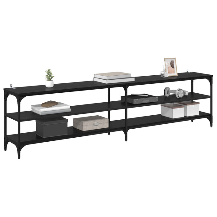 Cabinet TV Stejar Negru 200 x 30 x 50 cm - WALTI WALTI