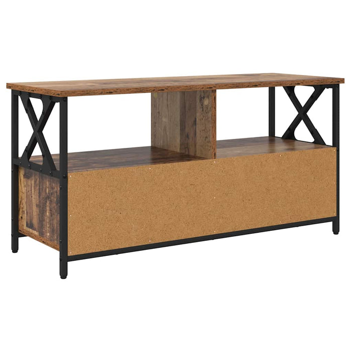 Cabinet TV Lemn Vechi 90 x 33 x 45 cm Lemn ingineresc și oțel - WALTI WALTI