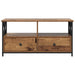 Cabinet TV Lemn Vechi 90 x 33 x 45 cm Lemn ingineresc și oțel - WALTI WALTI