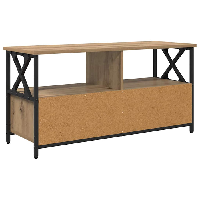 Cabinet TV cu sertar Stejar Artizanal 90 x 33 x 45 cm - WALTI WALTI