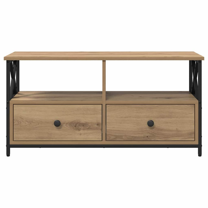 Cabinet TV cu sertar Stejar Artizanal 90 x 33 x 45 cm - WALTI WALTI