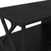 Cabinet TV Stejar Negru 90 x 33 x 45 cm Lemn ingineresc și oțel - WALTI WALTI
