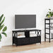 Cabinet TV Stejar Negru 90 x 33 x 45 cm Lemn ingineresc și oțel - WALTI WALTI