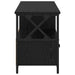 Cabinet TV Stejar Negru 90 x 33 x 45 cm Lemn ingineresc și oțel - WALTI WALTI