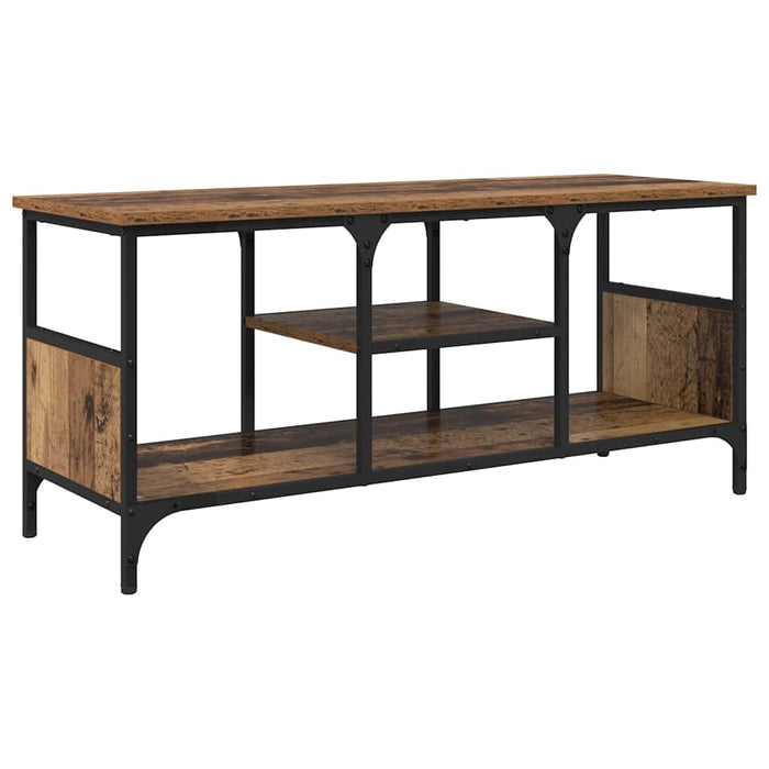 Cabinet TV Lemn Vechi 100 x 35 x 45 cm Lemn Ingineresc și Fier - WALTI WALTI