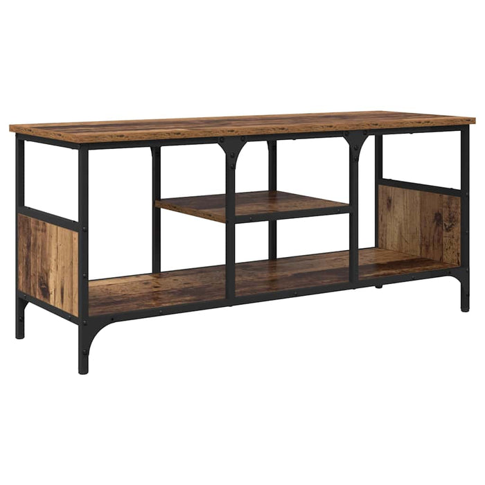 Cabinet TV Lemn Vechi 100 x 35 x 45 cm Lemn Ingineresc și Fier - WALTI WALTI