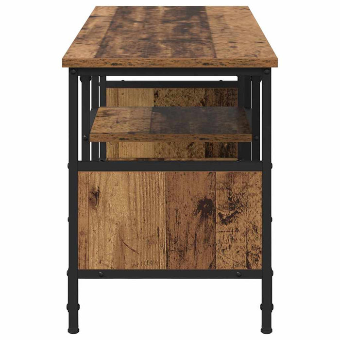 Cabinet TV Lemn Vechi 100 x 35 x 45 cm Lemn Ingineresc și Fier - WALTI WALTI