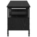 Cabinet TV Stejar Negru 100 x 35 x 45 cm - WALTI WALTI