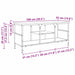 Cabinet TV Stejar Negru 100 x 35 x 45 cm - WALTI WALTI