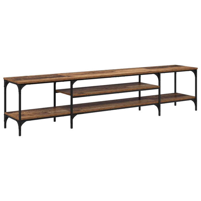 Cabinet TV Lemn Vechi 201 x 35 x 45 cm Lemn Ingineresc și Fier - WALTI WALTI
