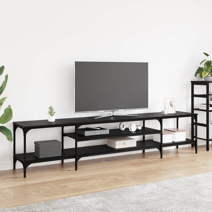 Cabinet TV Stejar Negru 201 x 35 x 45 cm - WALTI WALTI