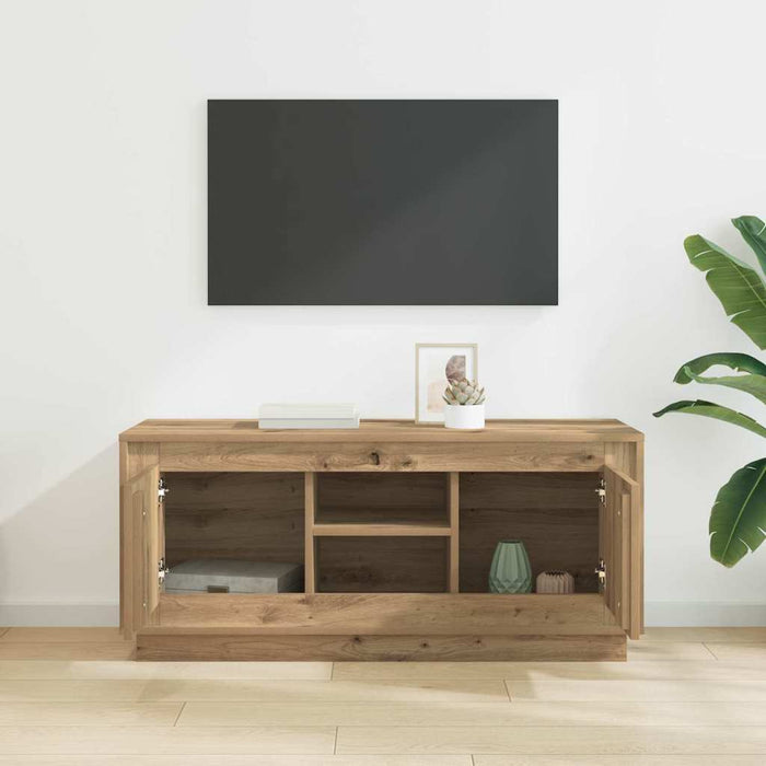 Cabinet TV Stejar Artizanal 102 x 35 x 45 cm Lemn compozit - WALTI WALTI