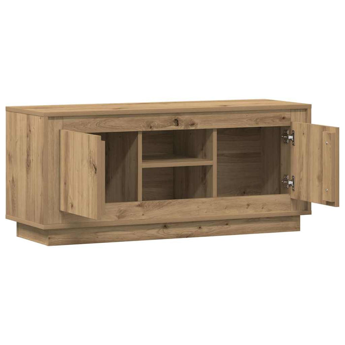 Cabinet TV Stejar Artizanal 102 x 35 x 45 cm Lemn compozit - WALTI WALTI