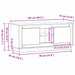 Cabinet TV Stejar Artizanal 102 x 35 x 45 cm Lemn compozit - WALTI WALTI