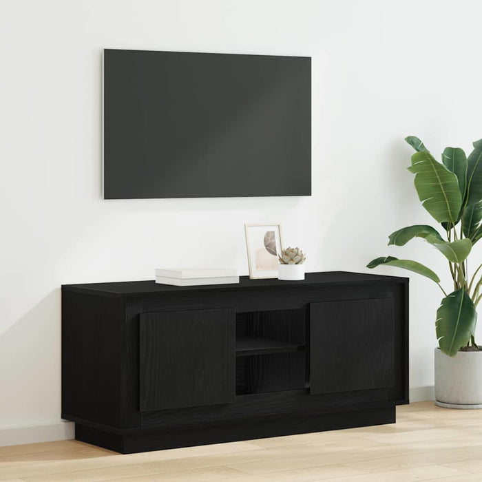 Cabinet TV Stejar Negru 102 x 35 x 45 cm Lemn compozit - WALTI WALTI