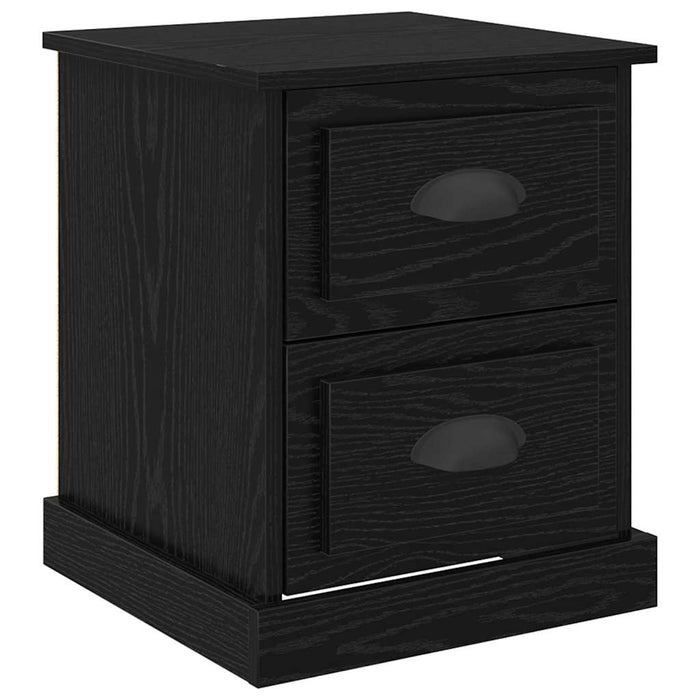 Dulap de noapte Stejar Negru 39 x 39 x 47.5 cm Lemn compozit - WALTI WALTI