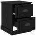 Dulap de noapte Stejar Negru 39 x 39 x 47.5 cm Lemn compozit - WALTI WALTI