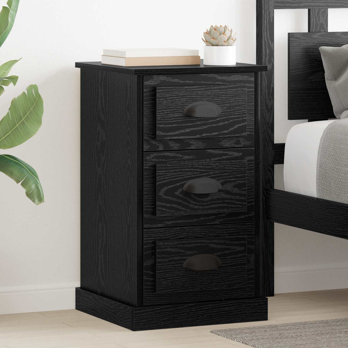 Dulap de noapte Stejar Negru 39 x 39 x 67,5 cm Lemn compozit WALTI