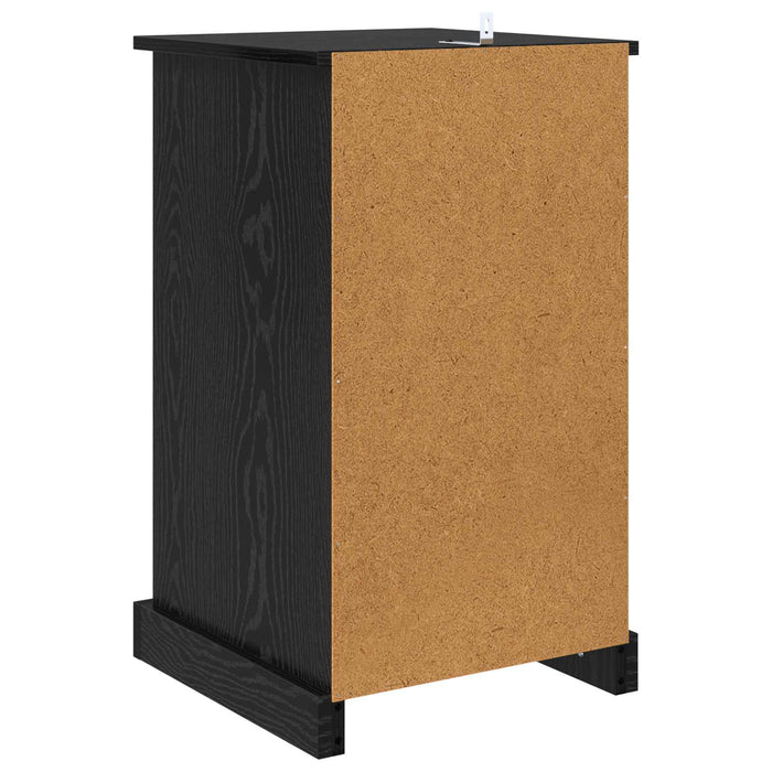 Dulap de noapte Stejar Negru 39 x 39 x 67,5 cm Lemn compozit WALTI