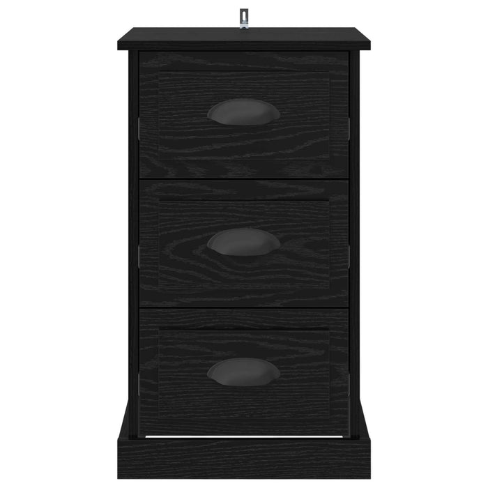 Dulap de noapte Stejar Negru 39 x 39 x 67,5 cm Lemn compozit WALTI