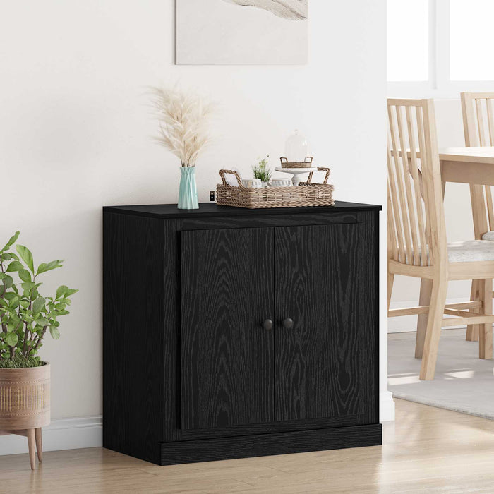 Bufet Stejar Negru 70 x 35,5 x 67,5 cm Lemn compozit - WALTI WALTI