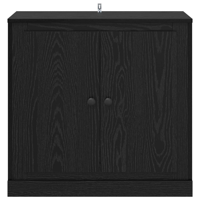 Bufet Stejar Negru 70 x 35,5 x 67,5 cm Lemn compozit - WALTI WALTI