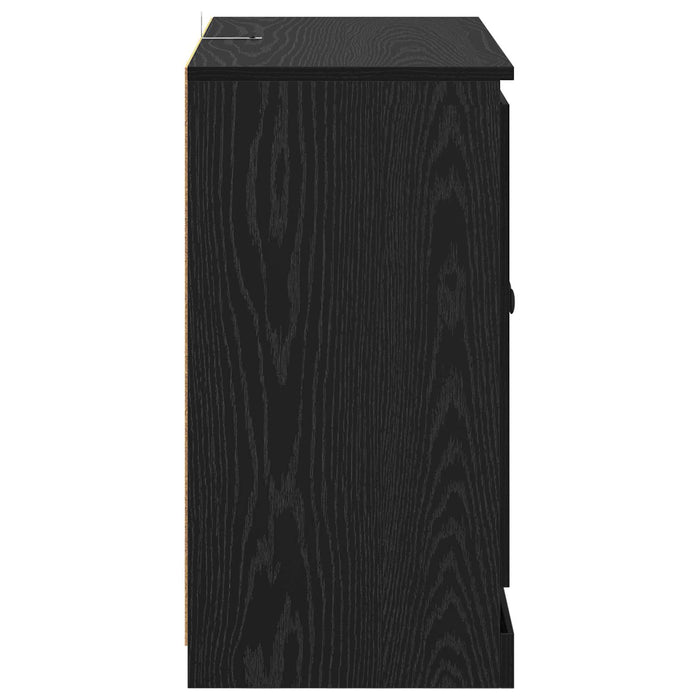 Bufet Stejar Negru 70 x 35,5 x 67,5 cm Lemn compozit - WALTI WALTI