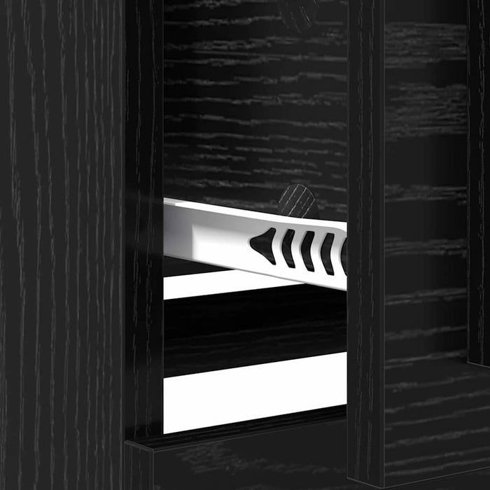 Bufet cu sertar Stejar Negru 70 x 35,5 x 67,5 cm Lemn compozit - WALTI WALTI