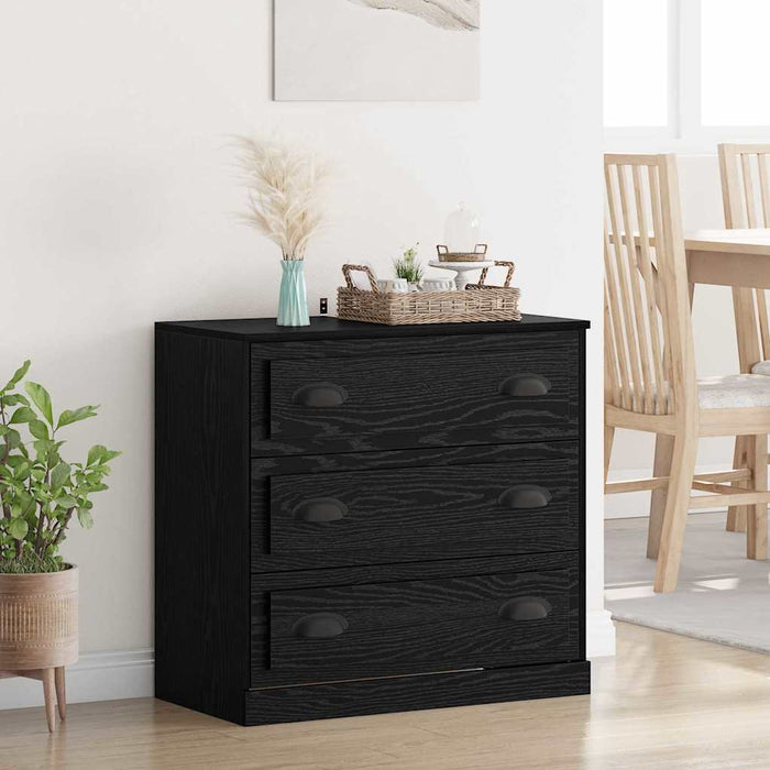 Bufet cu sertar Stejar Negru 70 x 35,5 x 67,5 cm Lemn compozit - WALTI WALTI