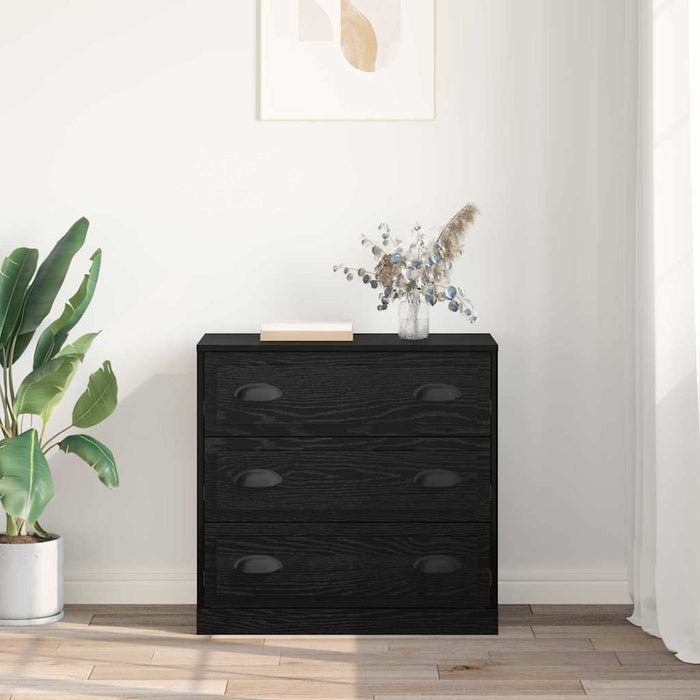 Bufet cu sertar Stejar Negru 70 x 35,5 x 67,5 cm Lemn compozit - WALTI WALTI
