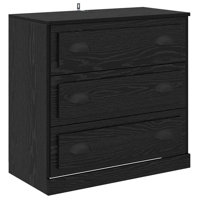Bufet cu sertar Stejar Negru 70 x 35,5 x 67,5 cm Lemn compozit - WALTI WALTI