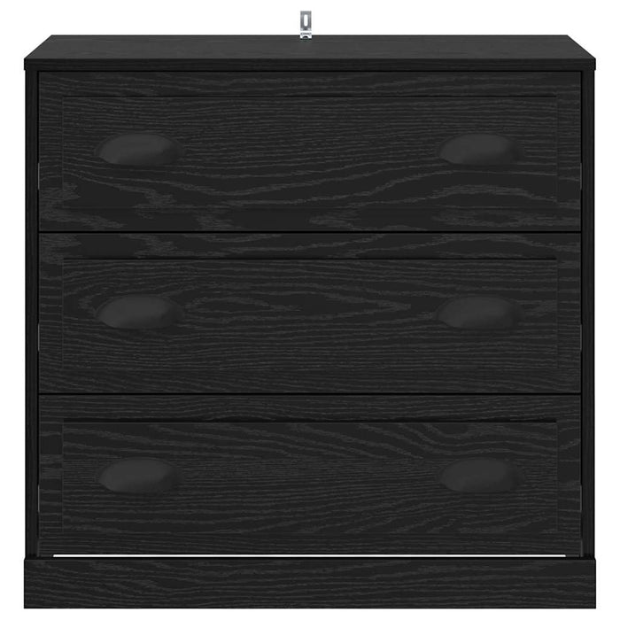 Bufet cu sertar Stejar Negru 70 x 35,5 x 67,5 cm Lemn compozit - WALTI WALTI