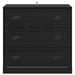 Bufet cu sertar Stejar Negru 70 x 35,5 x 67,5 cm Lemn compozit - WALTI WALTI