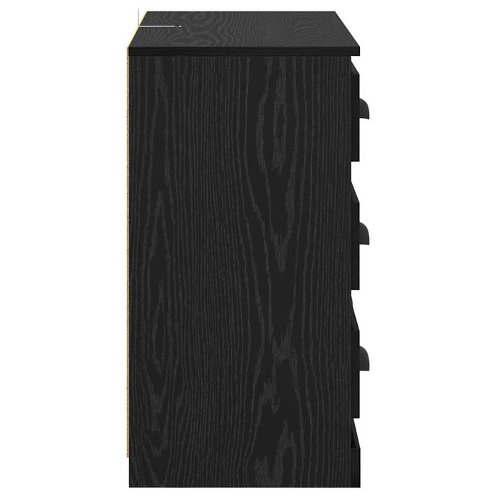 Bufet cu sertar Stejar Negru 70 x 35,5 x 67,5 cm Lemn compozit - WALTI WALTI
