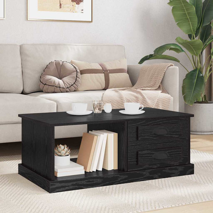 Masă de cafea Stejar Negru 90 x 50 x 35 cm Lemn compozit - WALTI WALTI