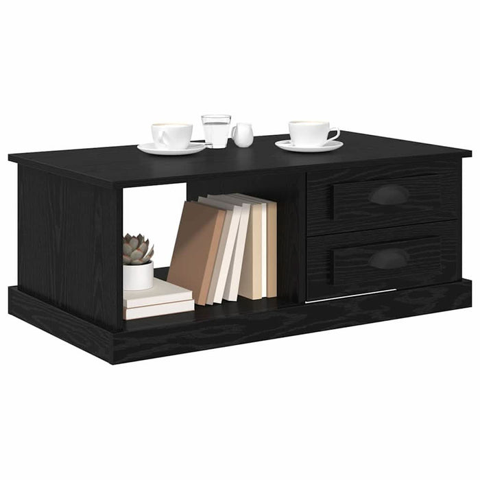 Masă de cafea Stejar Negru 90 x 50 x 35 cm Lemn compozit - WALTI WALTI