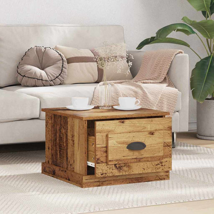 Masă de cafea Lemn Vechi 50 x 50 x 35 cm Lemn compozit - WALTI WALTI