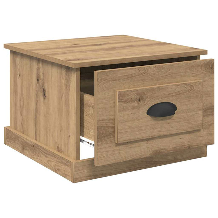 Masă de cafea Stejar Artizanal 50 x 50 x 35 cm Lemn compozit - WALTI WALTI