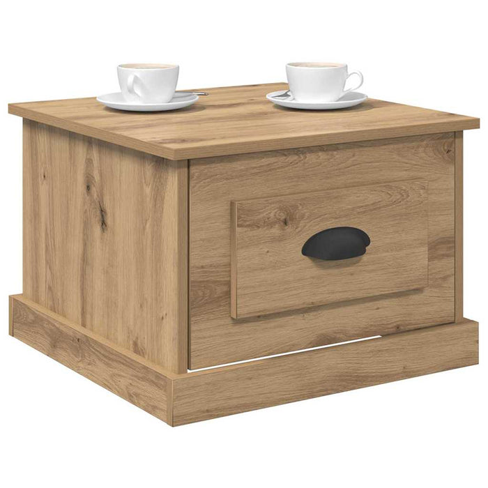 Masă de cafea Stejar Artizanal 50 x 50 x 35 cm Lemn compozit - WALTI WALTI