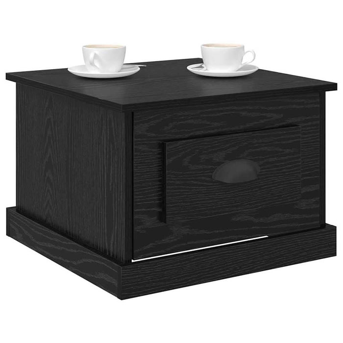 Masă de cafea Stejar Negru 50 x 50 x 35 cm Lemn compozit - WALTI WALTI