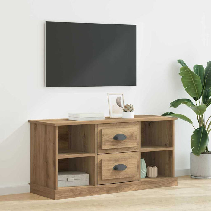 Cabinet TV Stejar Artizanal 99,5 x 35,5 x 48 cm Lemn compozit - WALTI WALTI