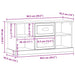 Cabinet TV Stejar Artizanal 99,5 x 35,5 x 48 cm Lemn compozit - WALTI WALTI