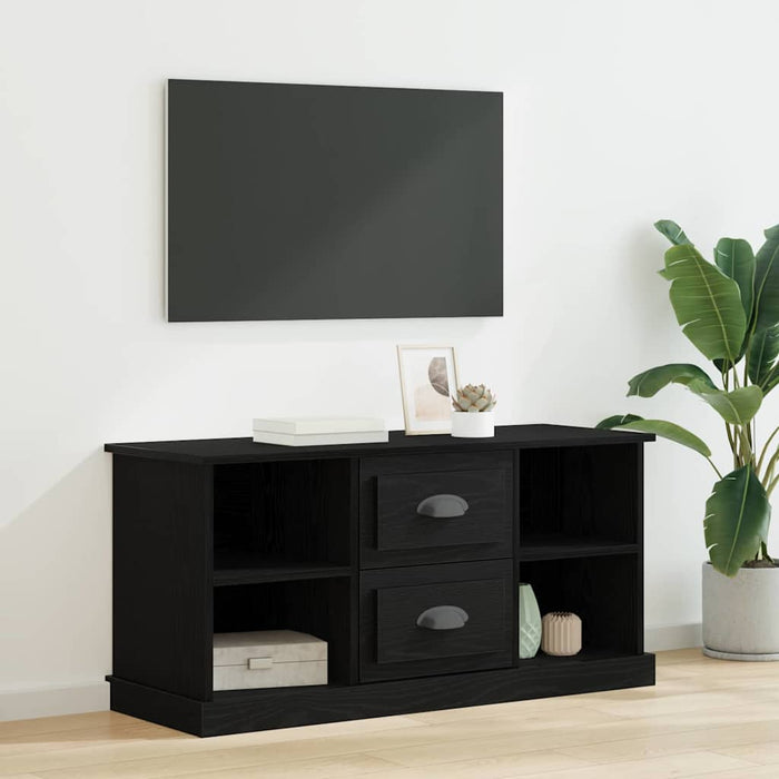 Cabinet TV Stejar Negru 99,5 x 35,5 x 48 cm Lemn compozit - WALTI WALTI